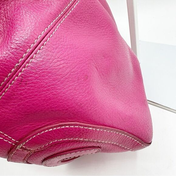 Vera Pelle Made in Italy Leather Shoulder Tote Bucket Bag Purse - Picture 16 of 16